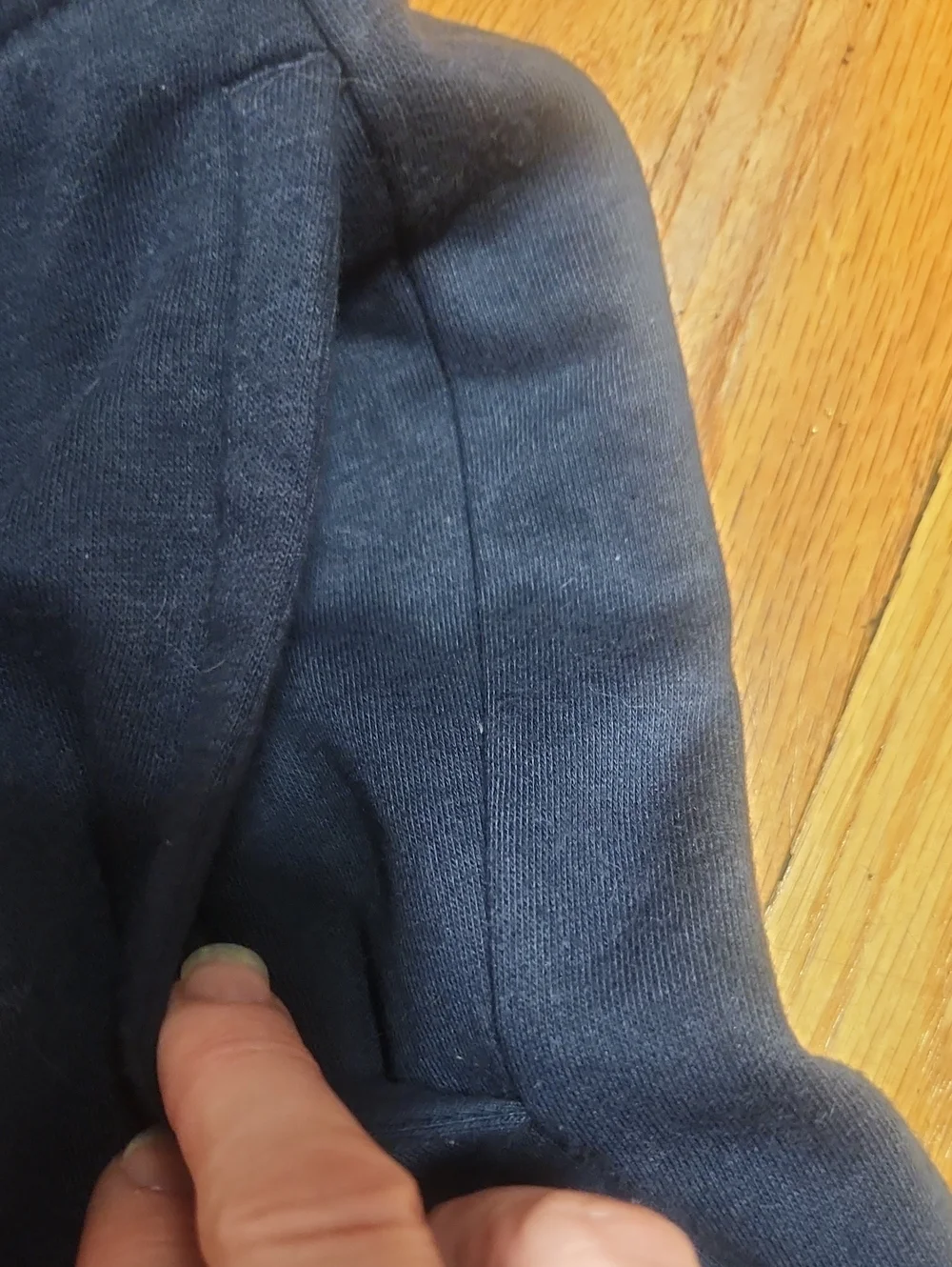 Puma Navy Sweatpants with Light Blue Stripes, EUC